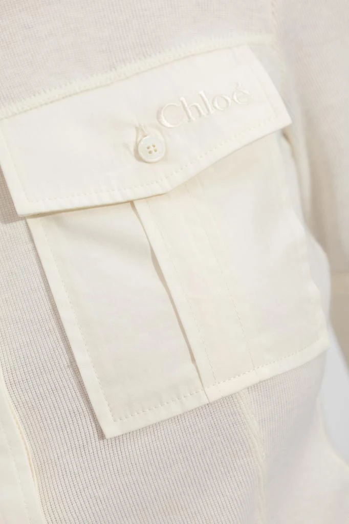 Chloé Cotton polo shirt with pockets 5