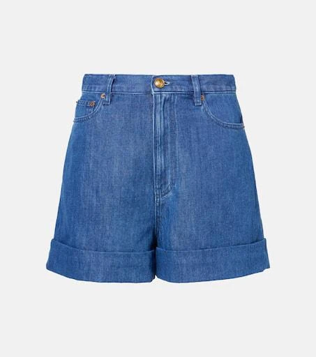 Valentino Cotton and linen denim shorts 1