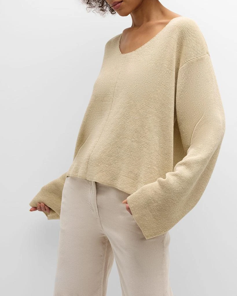 The Row Flo Linen Knit Sweater 7