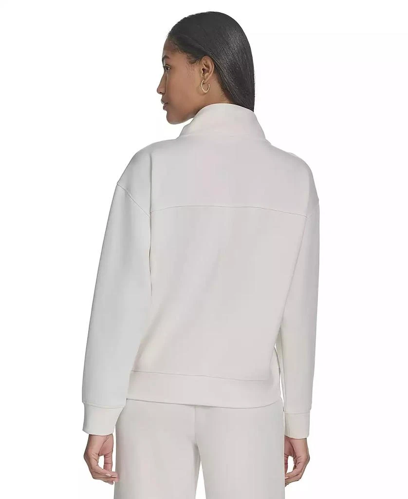 HALSTON Women's Snap-Collar Long-Sleeve Pullover 3