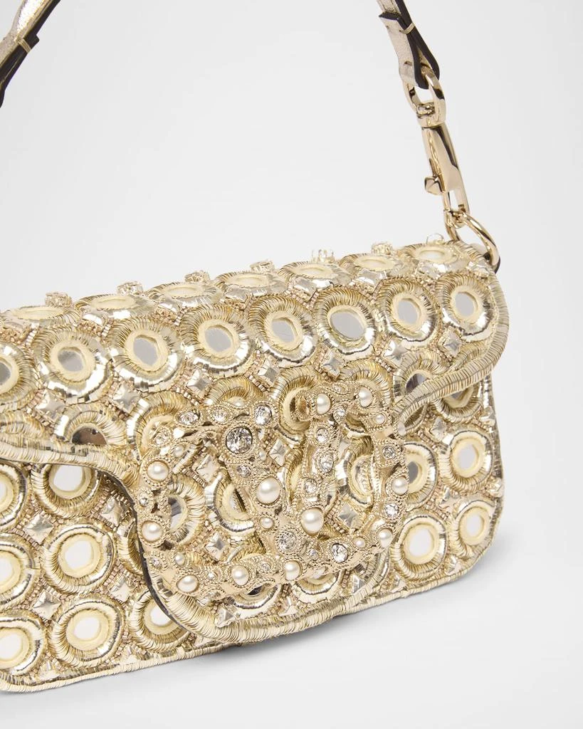 Valentino Loco Small Mirror Embellished Shoulder Bag 5