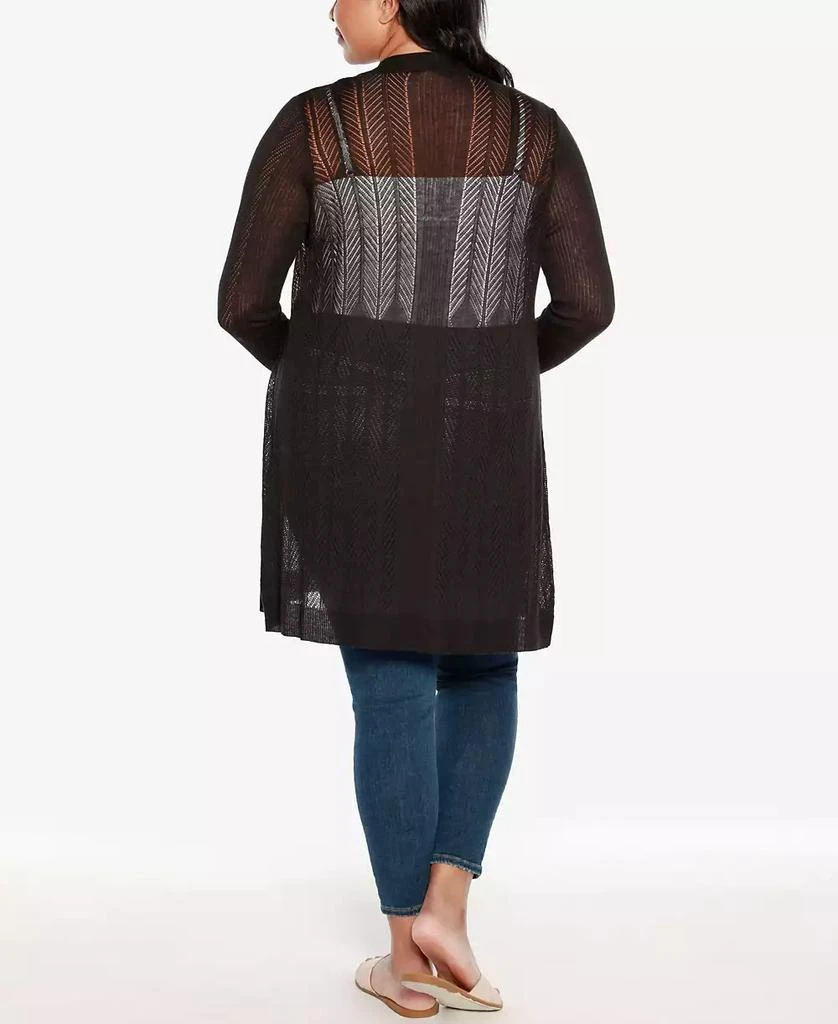 Belldini Plus Size Lightweight Duster Cardigan Sweater 2