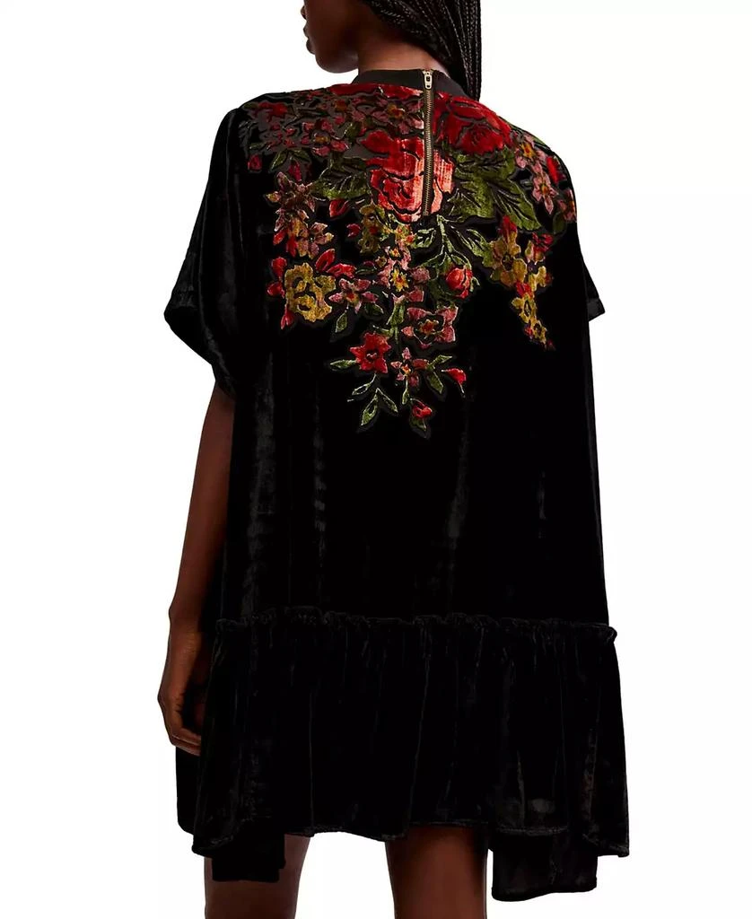 Free People Women's Sweet Echoes Velvet Mini Dress 2
