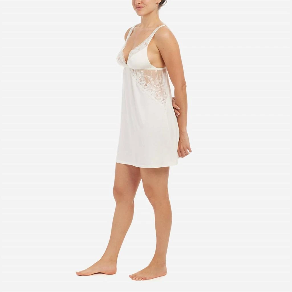 Eberjey Rosalia Tencel Modal Chemise In Ivory 2