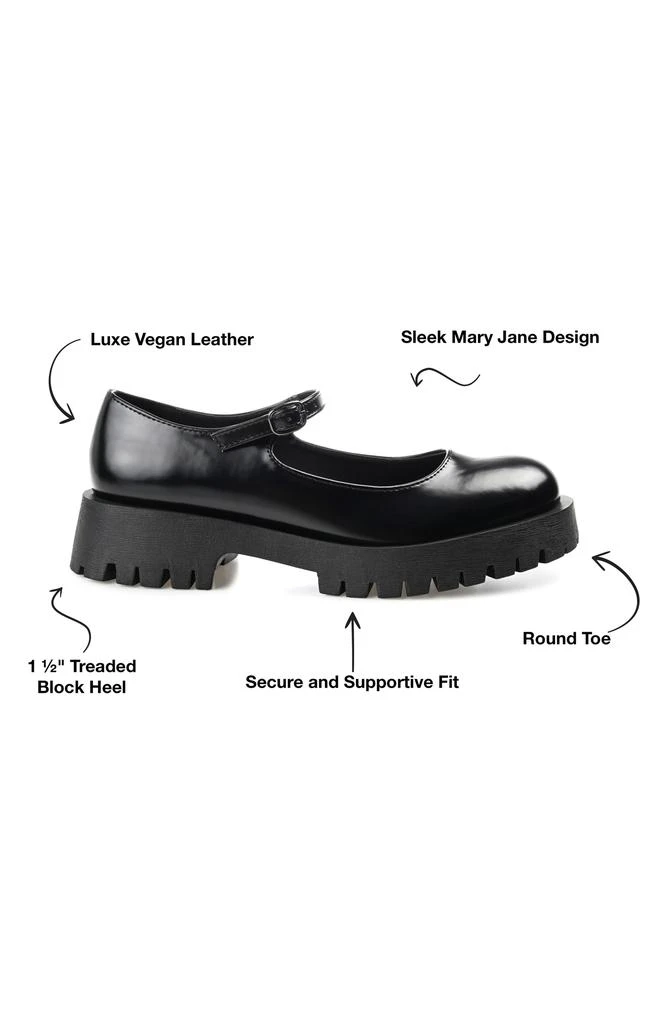 Journee Collection Kamie Mary Jane Platform Flat 7