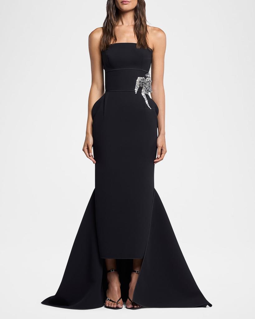 Maticevski Residence Strapless Embellished Gown