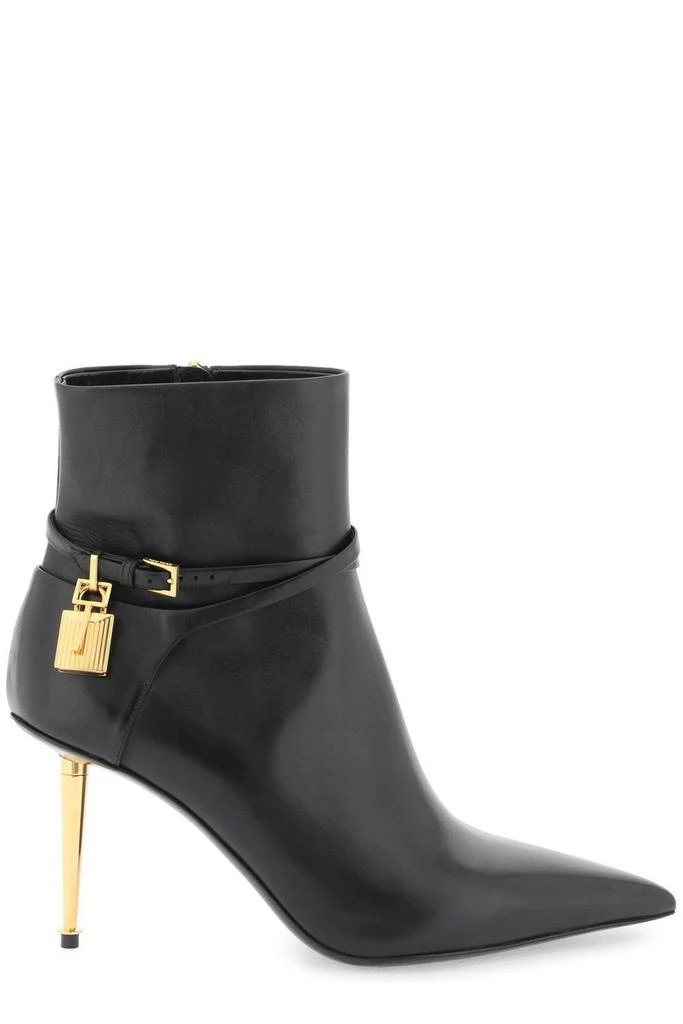 Tom Ford Tom Ford Padlock Detailed Pointed-Toe Boots 1