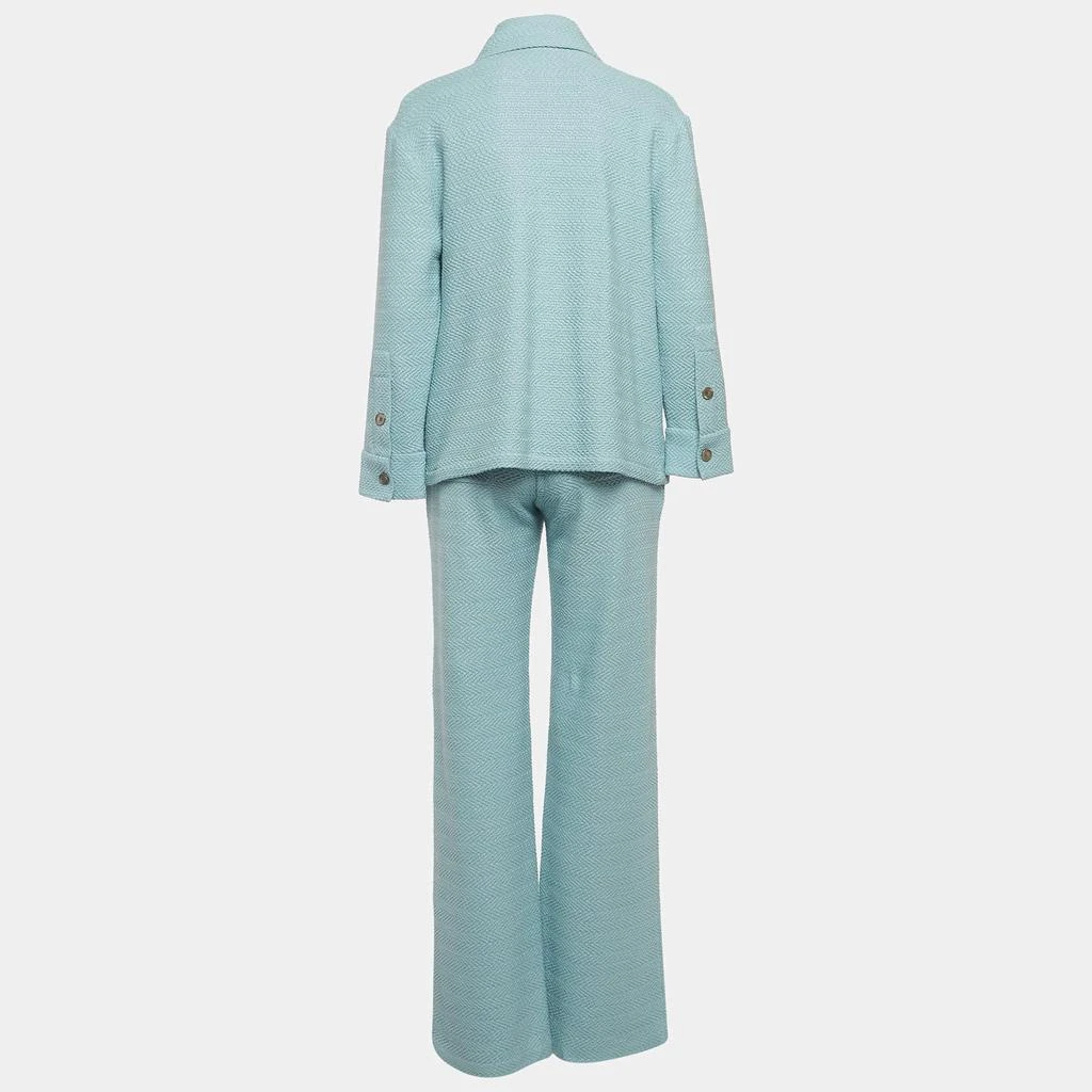 Alexis  Alexis Blue Cotton Crochet Shirt and Kiana Pants Set M/S 2