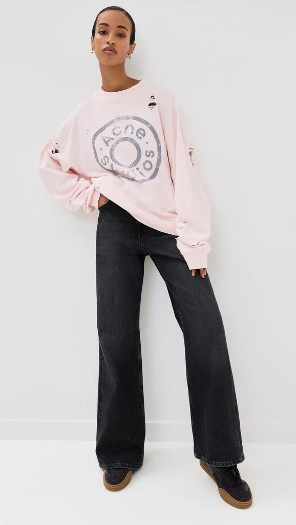 Acne Studios Button Logo Sweatshirt 5