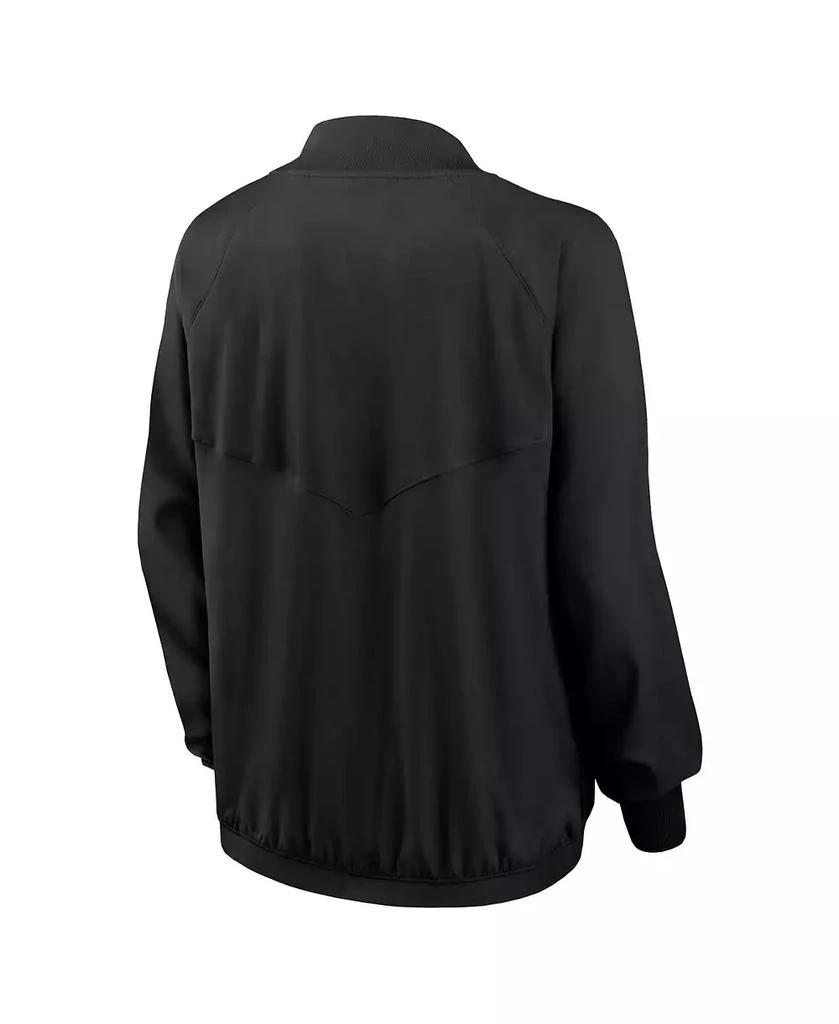 NIKE Women's Black Las Vegas Raiders Raglan Full-Zip Jacket 3