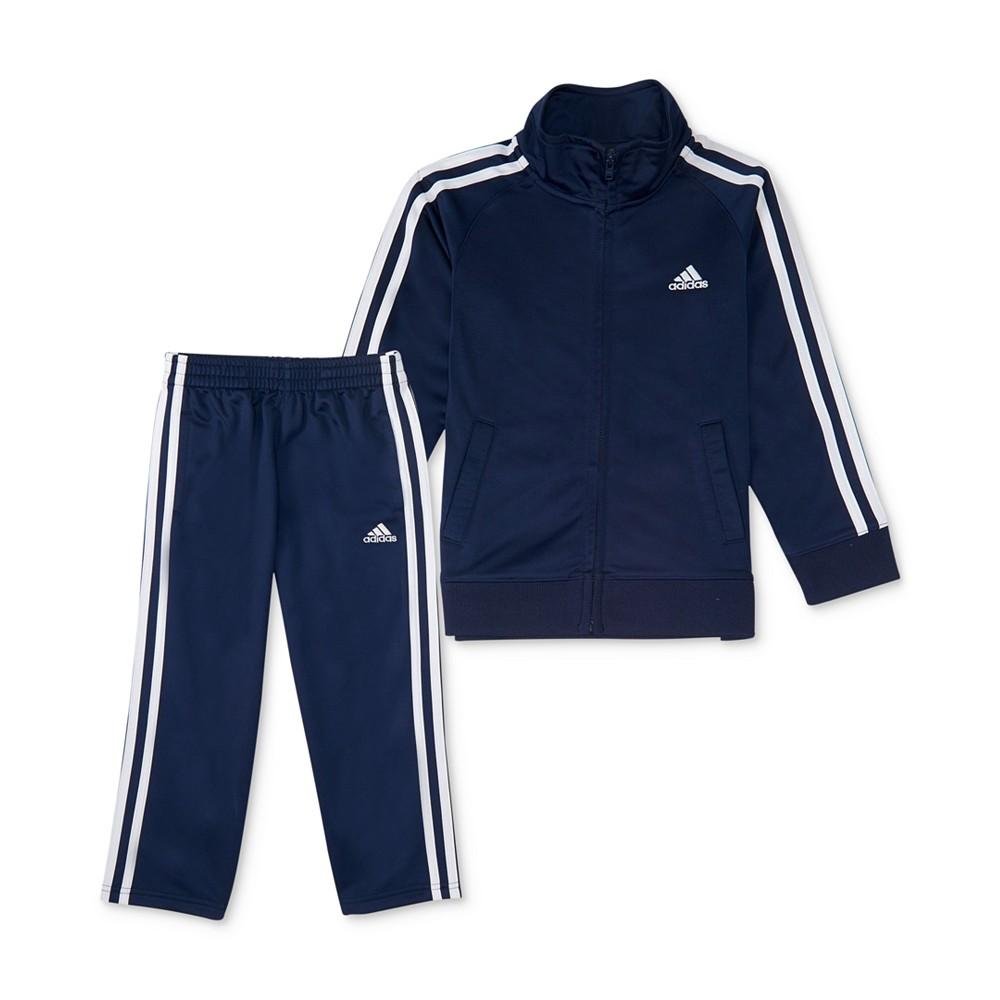 adidas Baby Boys Three Stripe Track Suit, 2 Piece Set