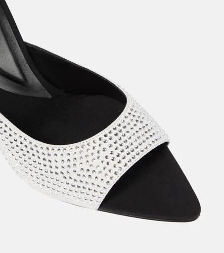 GIA BORGHINI Perni 04 Uni embellished leather mules 6