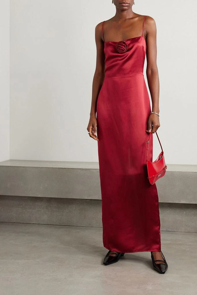 Reformation Frankie embellished silk-charmeuse maxi dress 2