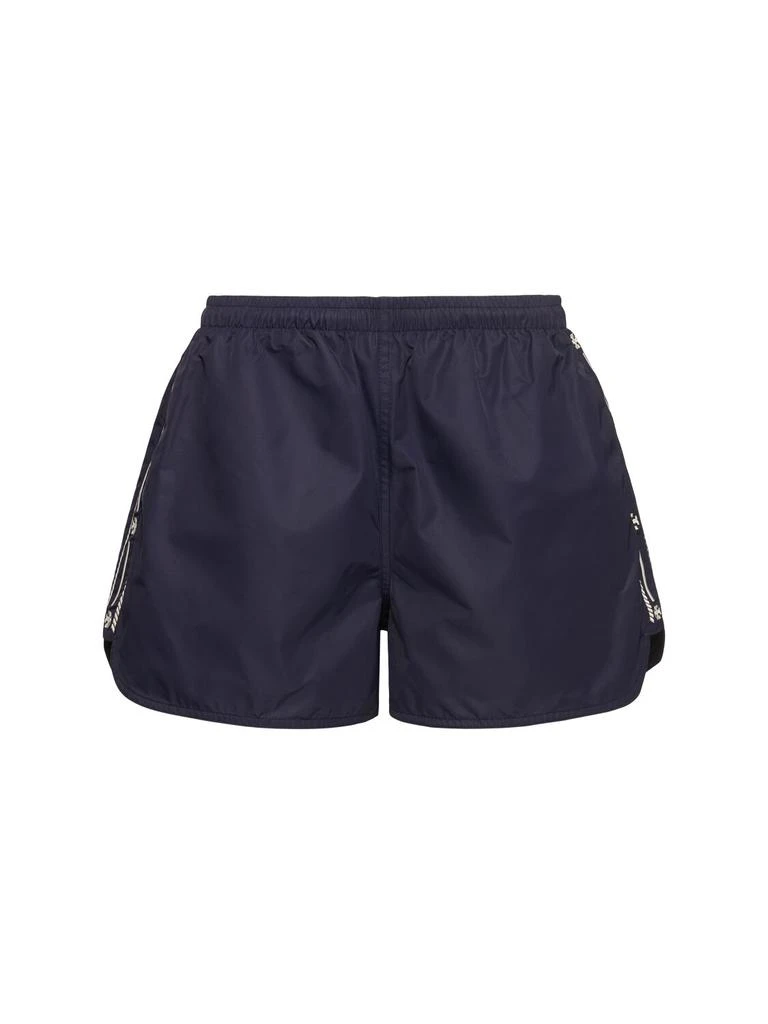 Tory Sport Embroidered Nylon Twill Shorts 1