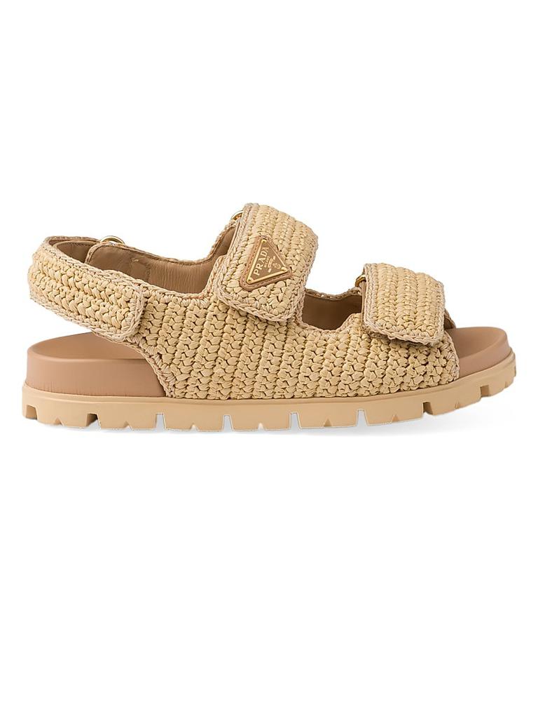 ★PRADA★Monolith crochet cage sandals★ Prada Monolith Crochet Cage Sandals | Saks Fifth Avenue
