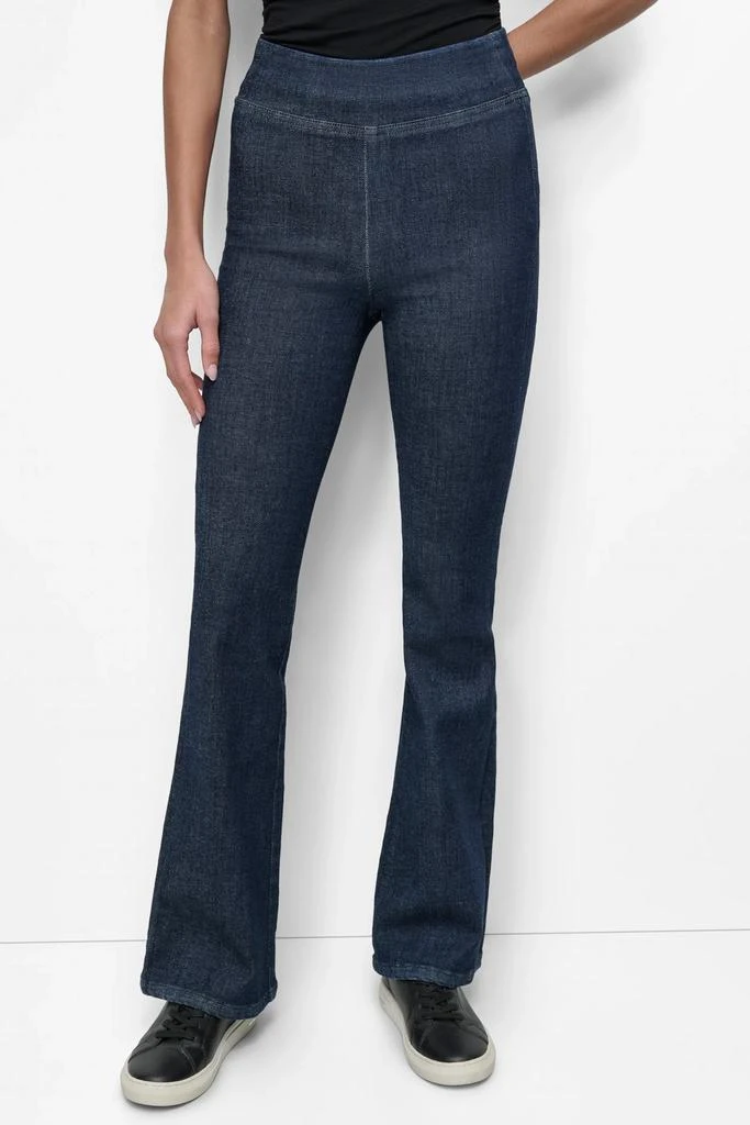 DKNY HIGH RISE PULL ON FLARE PANT 1