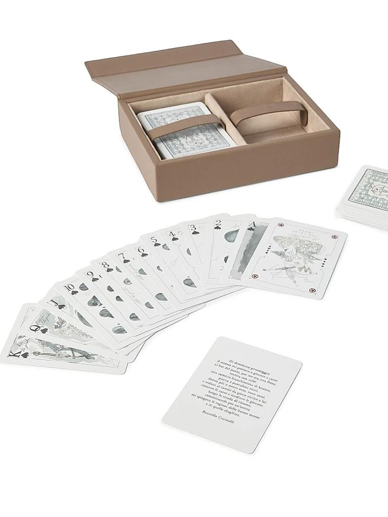 Brunello Cucinelli Playing Cards Set with Leather Case 3
