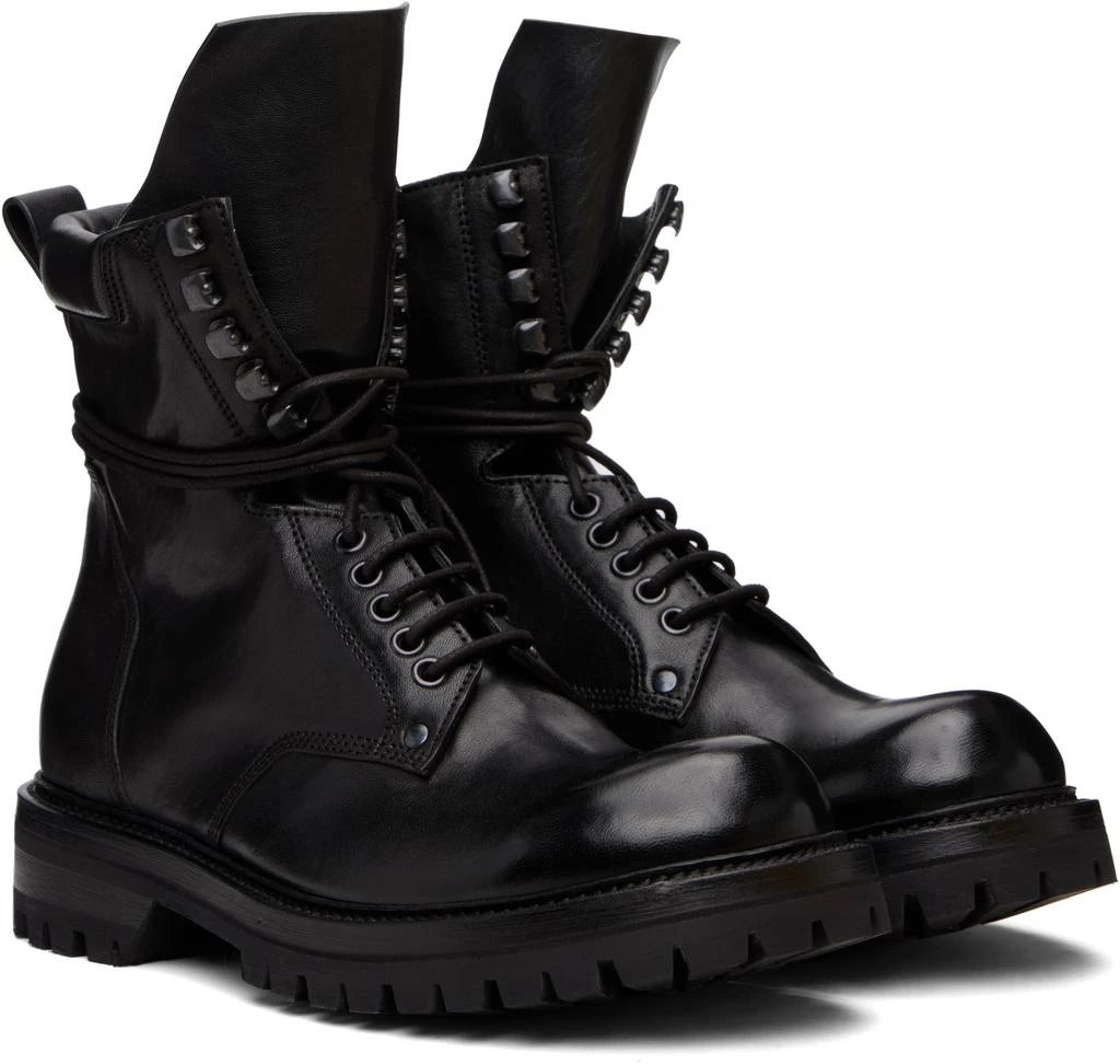 Rick Owens Black Concordians Army Low Boots 4