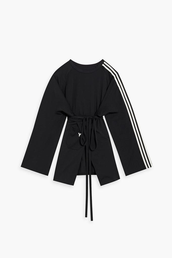 Y-3 Printed tech-jersey wrap top