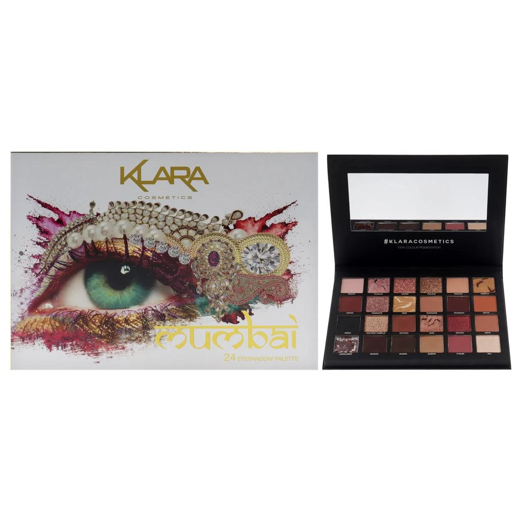 Klara 24 Eyeshadow Palette - Mumbai by for Women - 1.68 oz Eye Shadow