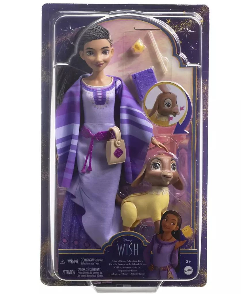 Wish Disney's Asha of Rosas Adventure Pack Fashion Doll, with Animal Friends and Accessories 6