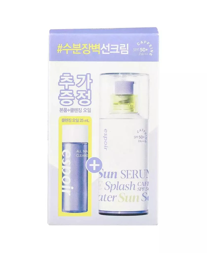 Espoir Water Splash Sun Serum  SPF 50+ PA+++ & All Makeup Cleansing Oil  -  2 Piece Set 4