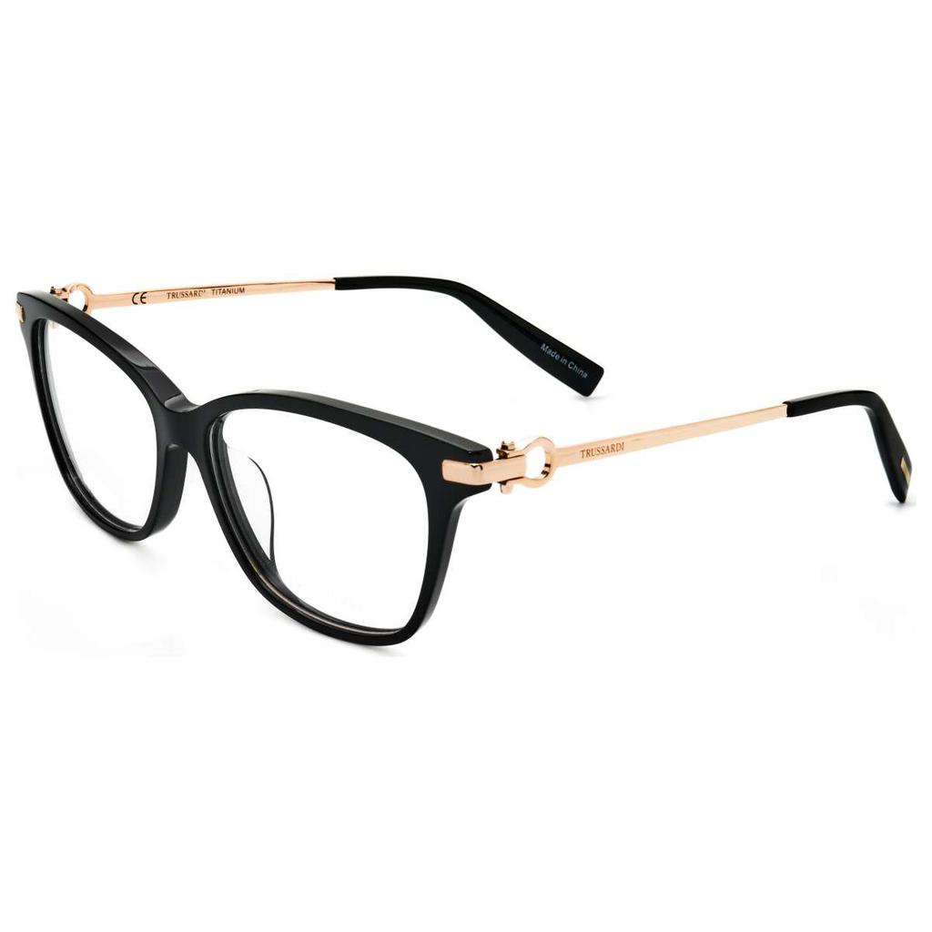 TRUSSARDI Trussardi Women's Black Cat-Eye Opticals