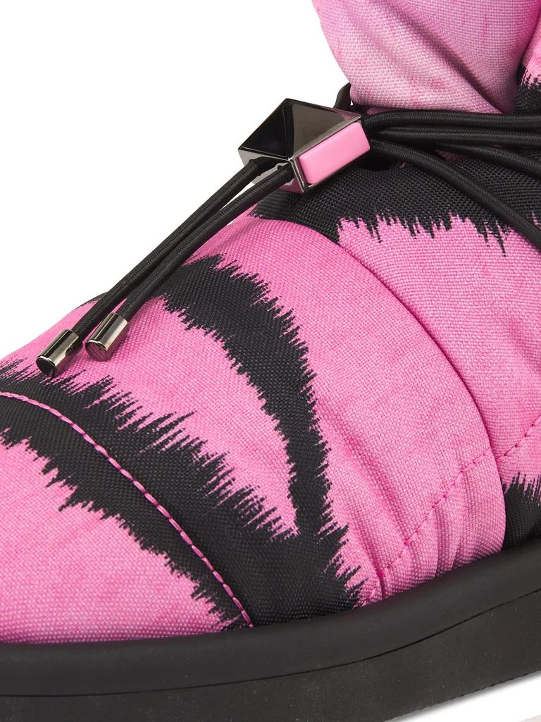 Valentino 25MM Tie-Dye Leather 
Textile Winter Boots 6