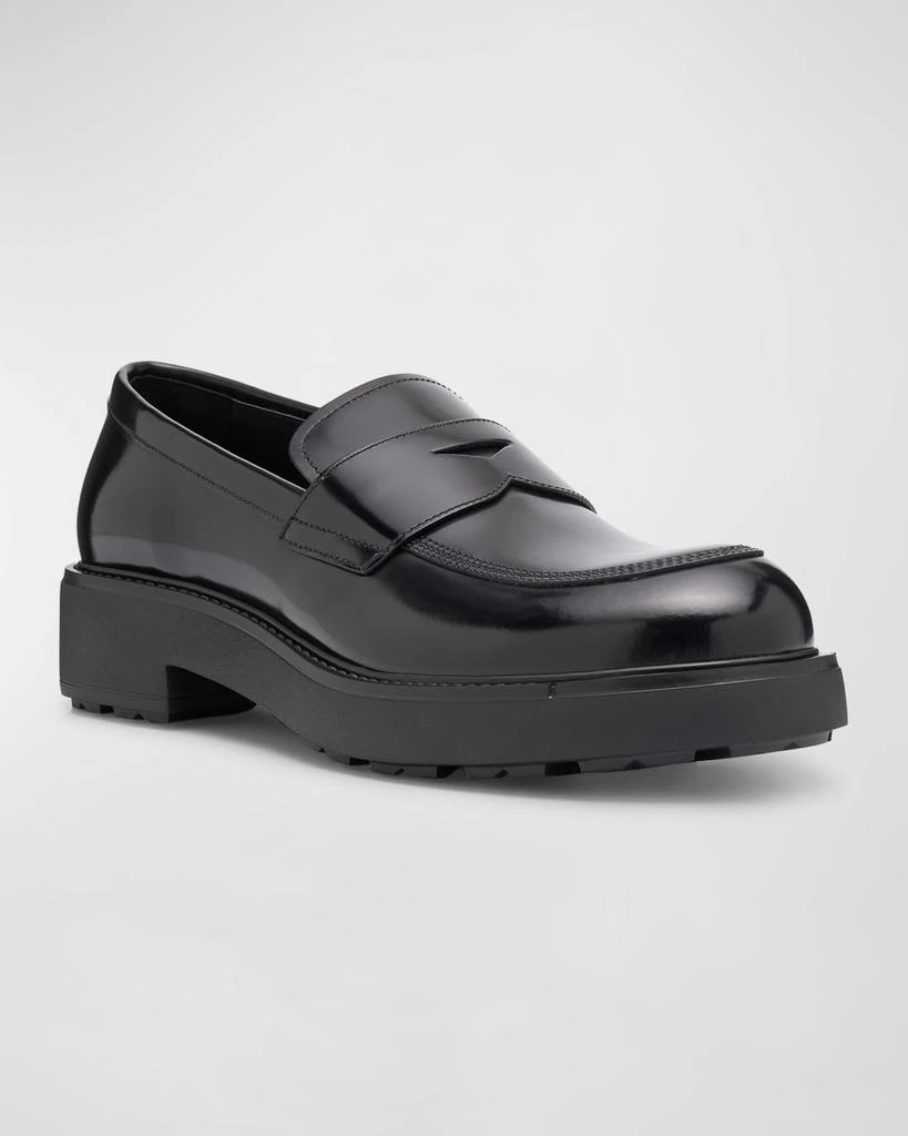 Prada Men
s Diapason Leather Penny Loafers 3