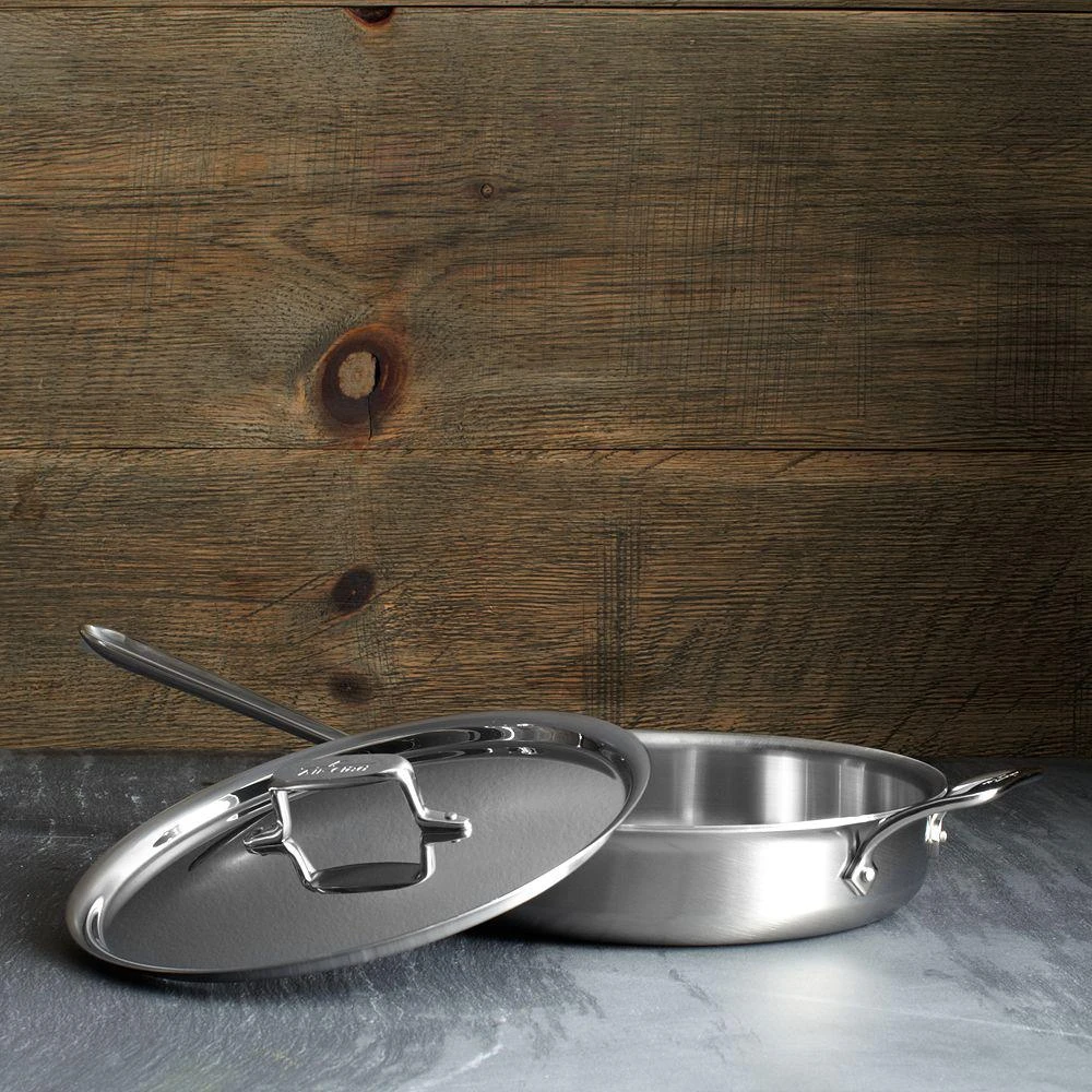 All-Clad All Clad D5 Stainless Brushed 3 Quart Sauté Pan with Lid 2