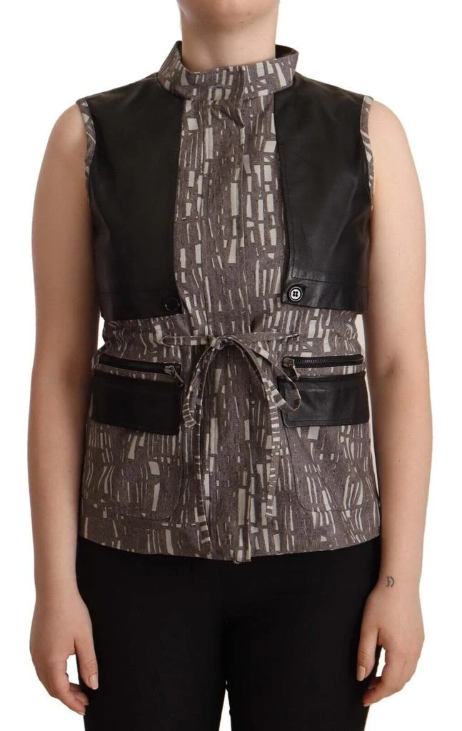 Comeforbreakfast Vest Leather Sleeveless Top Women
s Blouse
