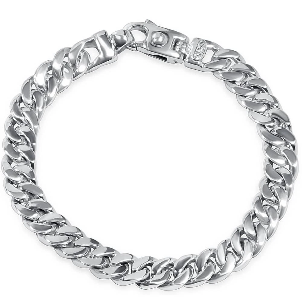 Pompeii3 Braccio Men
s 36 Gram Cuban Link Solid Silver Bracelet 8.5" Size: 8.5