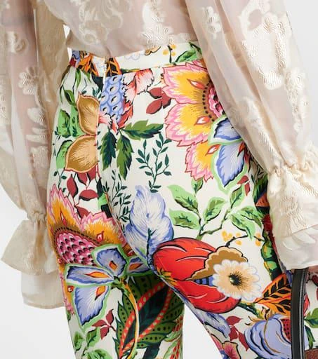 ETRO High-rise floral straight pants 5