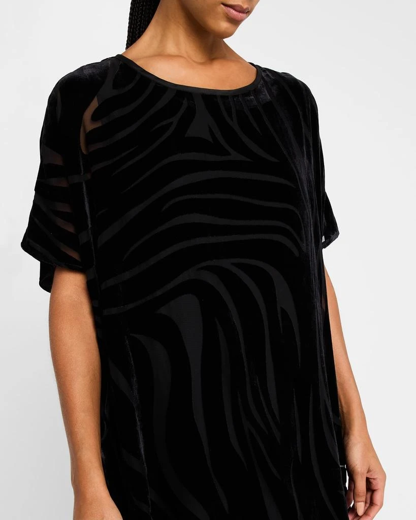 Caroline Rose Velvet Burnout Caftan Dress 5