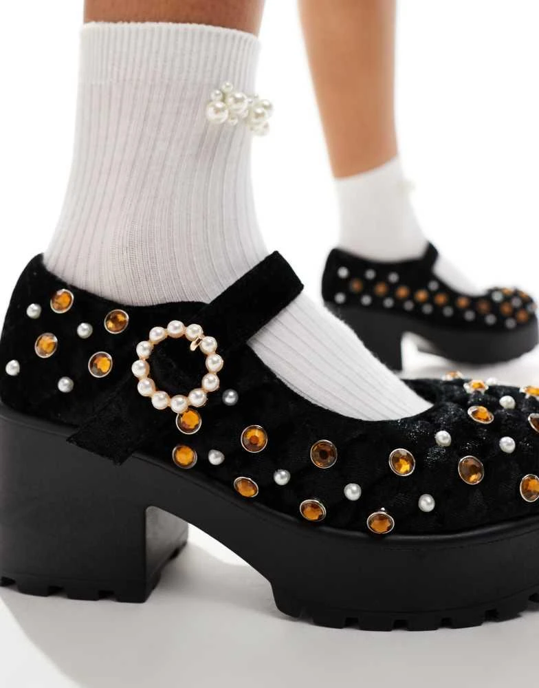 Koi Footwear Koi Tira Velvet Mary Janes Regal Temptation Edition 3