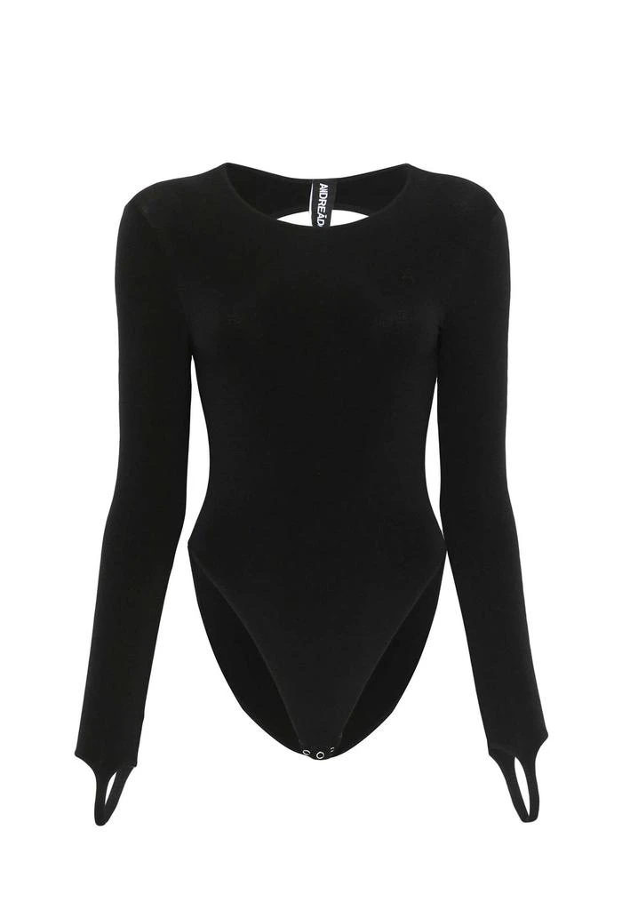 ANDREA ADAMO Andrea Adamo Cutout Long Sleeve Bodysuit from Cettire