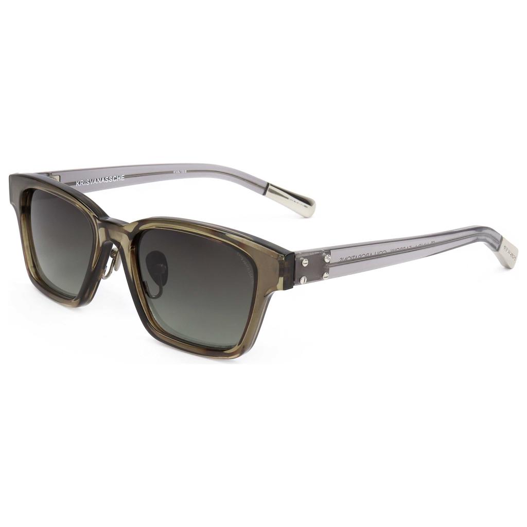 Shop Linda Farrow X Ann Demeulemeester Square Frame Sunglasses on