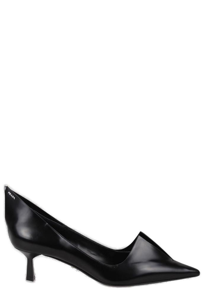 【関税&送料込み】Prada 45Mm Triangle-Enamel Pumps Prada Prada 45Mm Triangle-Enamel Pumps - High Heels