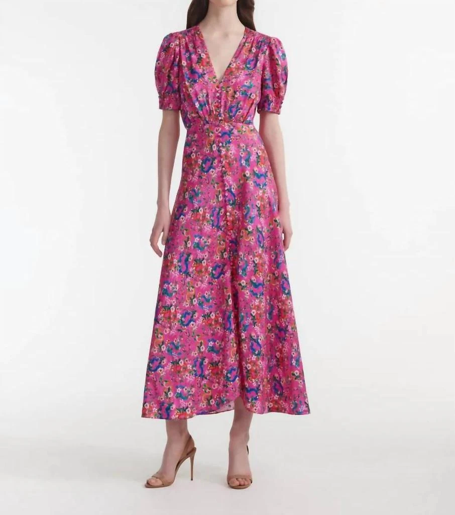 knee length dresses for ladies LA Collared Lace Maxi Dress  I Too Fashion