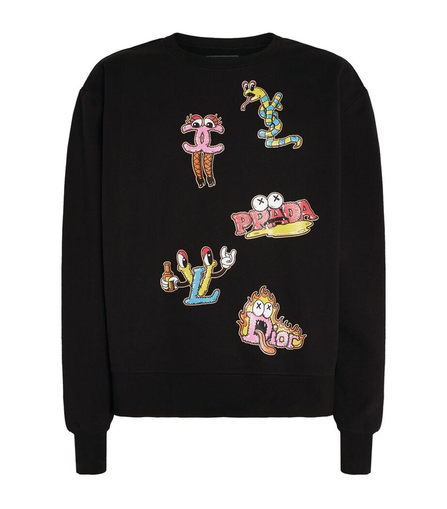 DOMREBEL Cotton Luxury Brands Sweatshirt