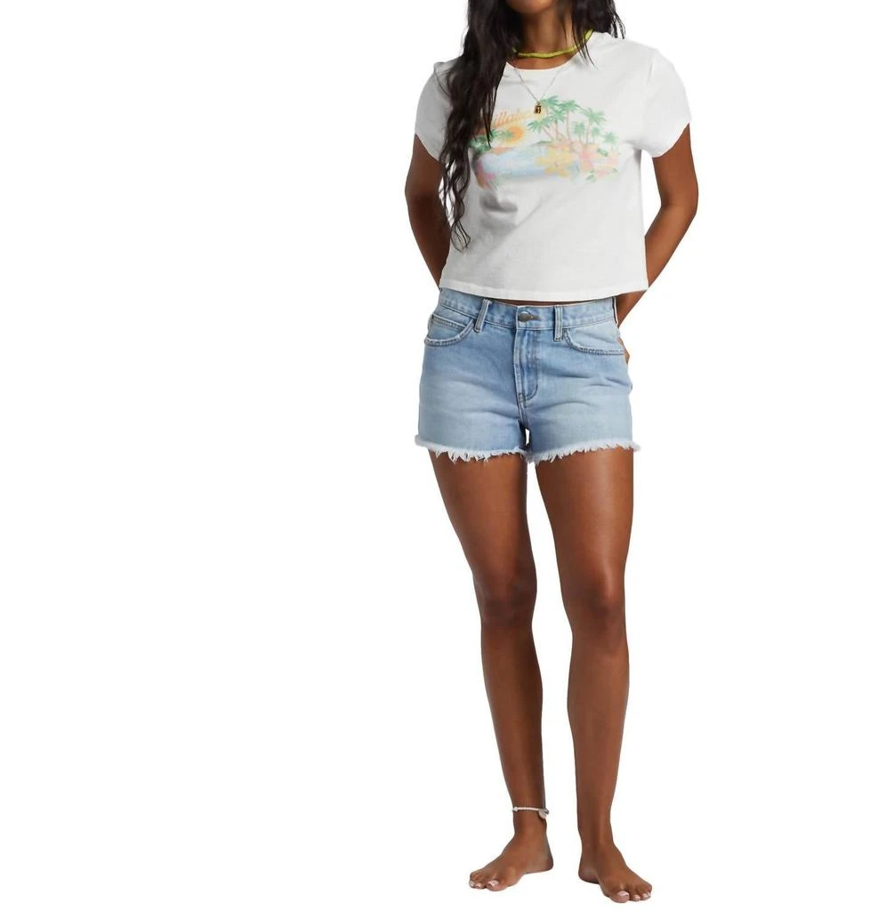 Billabong Drift Away Denim Shorts In Light Wash 5