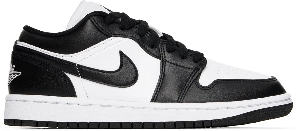 Jordan White & Black Air Jordan 1 Low Sneakers 1