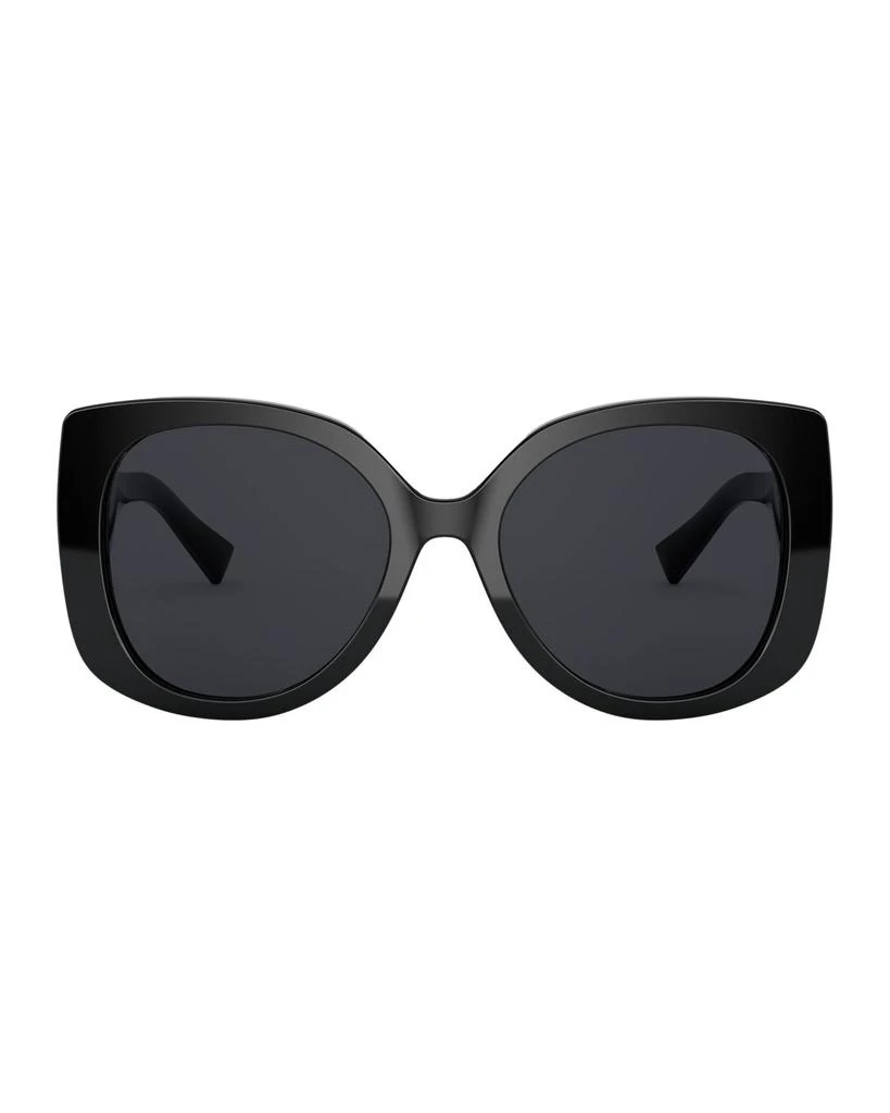 Versace Rectangle Acetate Sunglasses w/ Medusa Temples 2