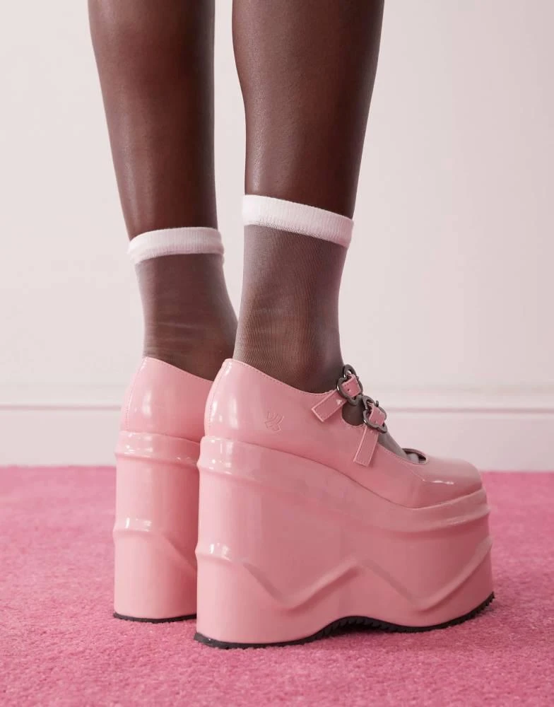 Koi Footwear Koi Good Fairy Princess Mega Platform Mary Janes - Pink 4