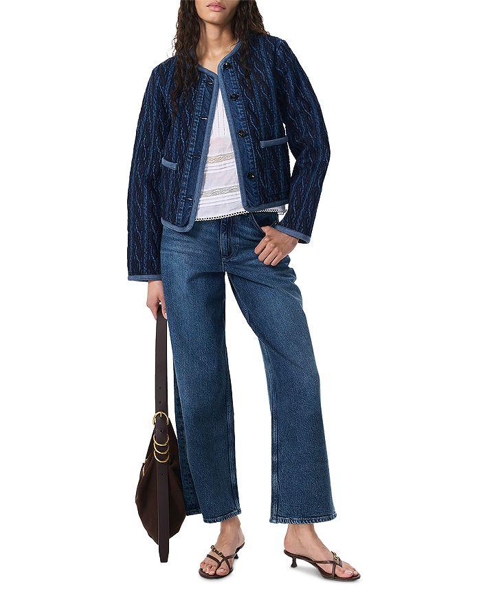 Rag & Bone Andi High Rise Ankle Wide Leg Jeans in Adeline