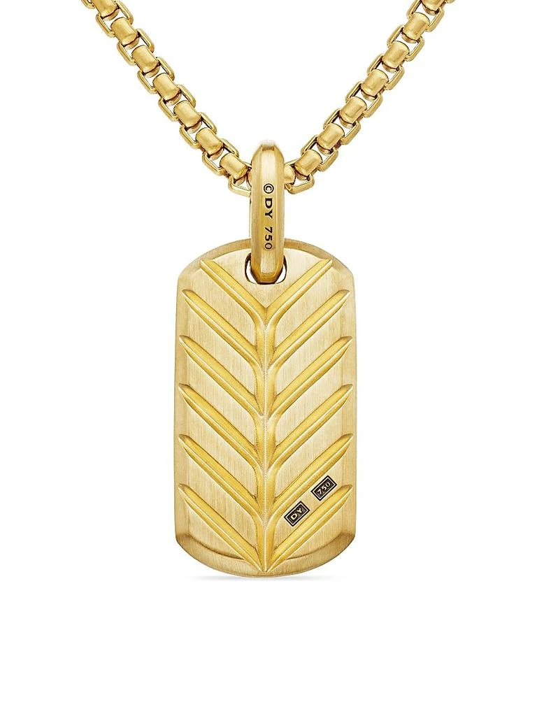 David Yurman Chevron Tag in 18K Yellow Gold 5