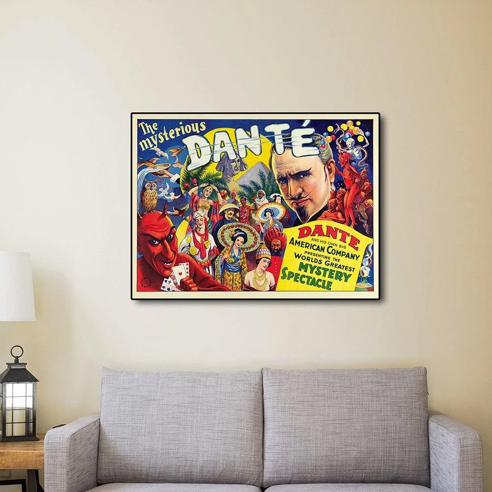 Hivvago The Mysterious Dante Vintage Magic Unframed Print Wall Art 5