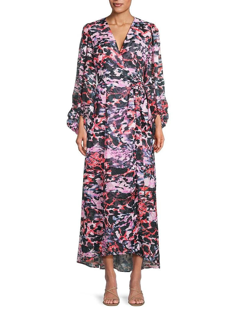 chinese dress ladies Hutch Terra Long Sleeve Mini Dress Forest Tonal / Sketched Floral / Medium main image 0