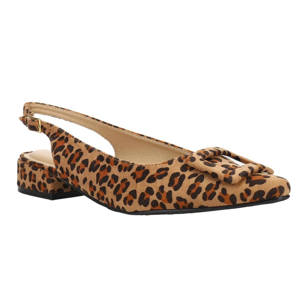 CL By Laundry Sweetie Leopard Slingback Flats 2
