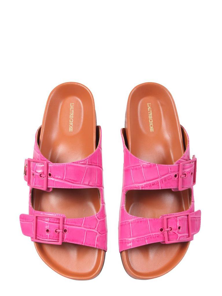 L'AUTRE CHOSE L'Autre Chose Sandals With Coconut Print Leather